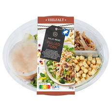 Salat-Menü Vielfalt 350 g, Pasta mit Pulled Pork