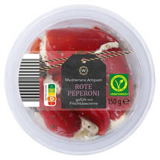 Mediterrane Antipasti 150 g, Rote Pepperoni