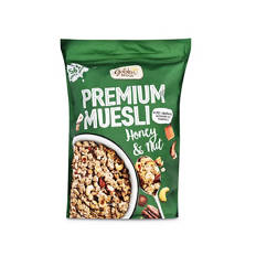 Premium muesli, miele e noci