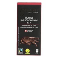 Bio-Fairtrade-Schweizer Flachtafel, Noir 60%