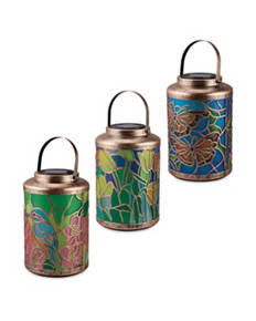 Solar Stained Glass Lantern
