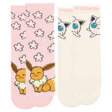 Kinder Pokémon Socken 2er-Pack, Rosa/Weiß, 23/26