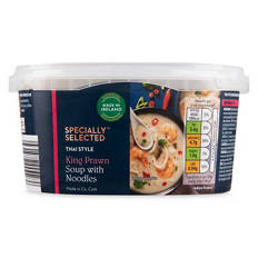 Thai Style King Prawn Soup with Noodles