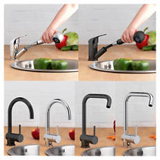 Rubinetto a leva per la cucina, cucina, cromo