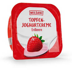 Topfencreme, Erdbeere