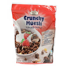 Muesli croustillant, cacao malté