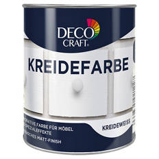 Kreidefarbe oder Möbelwachs, Kreidefarbe, Weiß