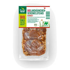 Bio-Landhähnchen Schenkelsteaks 350 g