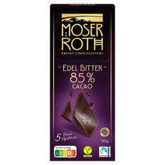 Edelbitter-Schokolade 125 g, Zartbitter 85 % Kakao