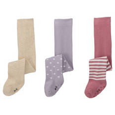 Baby Strumpfhosen, 3er-Pack, Blume, 62-68