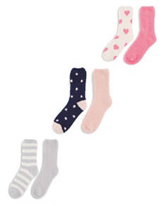 Ladies' Fluffy Socks 2 Pack
