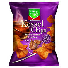 Kesselchips 120 g, Sweet and Roasted Onion Style