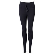 Damen Fitnessleggings, Schwarz dicht, S