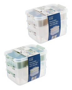Stackable Storage Box with Handle
