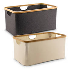 Cesta pieghevole in bambù, 40 l