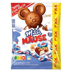 Milch Mäuse XXL 300 g, Haselnuss
