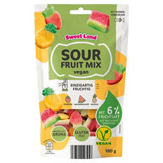 Vegane Fruchtgummis 180 g, Sour Fruit Mix