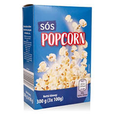 Pattogatott kukorica, sós, 3 x 100 g