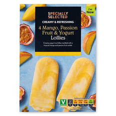 Mango, Passionfruit & Yogurt Marble Lollies 4 Pack