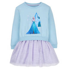 Kinder Tüll Sweatkleid, Lila, 98/104