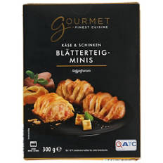 Mini-feuilletés, fromage & jambon