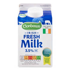 Irish Fresh Milk 3.5% Fat