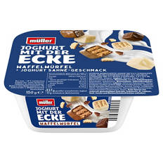 Joghurt mit der Ecke 150 g, Waffelwürfel
