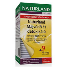 Májvédő és detoxikáló teakeverék, 25 filter