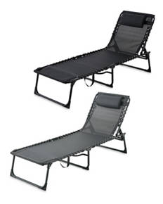 Steel Sunlounger