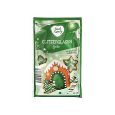 Glassa glitterata, verde
