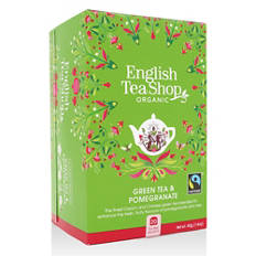 Bio teaválogatás, Green tea & pomegranate, 20 filter