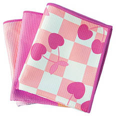 Mikrofaser-Geschirrtücher 3er-Pack, Pink