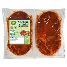 Bio-Schweine Nackensteaks 330 g, Paprika