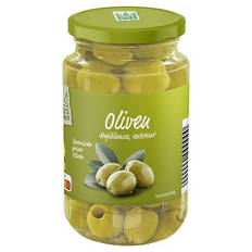 Oliven entsteint 170 g, Grüne Hojiblanca