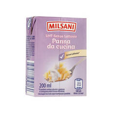 Panna UHT da cucina senza lattosio