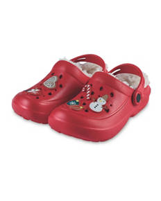 Christmas Lined Clogs