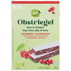 Barre aux fruits, cranberry-cerise