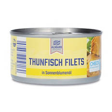 Filets de thon à l’huile de tournesol