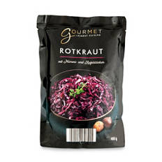 Krautspezialitäten, Apfel-Rotkraut mit Maroni verfeinert