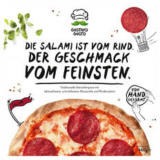 Pizza Gustavo Gusto 460 g, Salami