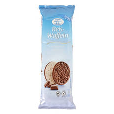Gallette di riso con cioccolato al latte intero