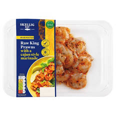 Marinated Raw King Prawns with a Cajun Style Marinade