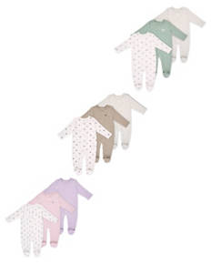 Longsleeve Sleepsuit 3 Pack