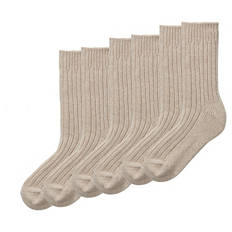Damen oder Herren Norwegersocken, Beige, 37/38