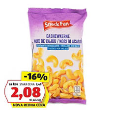 Indijski oreščki, praženi in soljeni