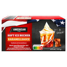 Amerikanisches Soft Eis, Vanille-Caramel