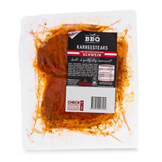 Schweinesteaks mariniert per kg, Karree