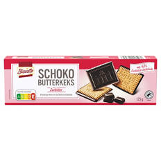 Schoko Butterkeks 125 g, Zartbitter