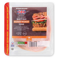 British Dry Cured Honey Roast Ham 14 Slices