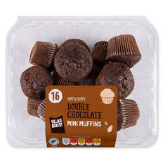 Mini Double Chocolate Muffins